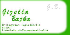 gizella bajka business card